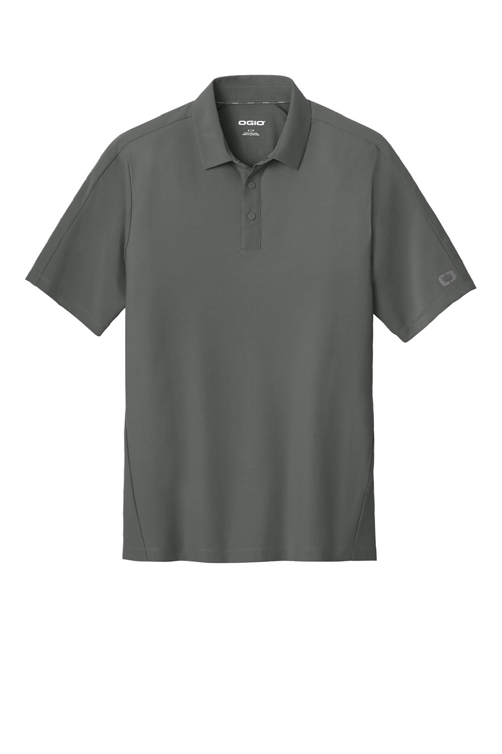 Ogio OG154 Mens Envision Moisture Wicking Short Sleeve Polo Shirt Rogue Grey Flat Front