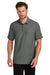 Ogio OG154 Mens Envision Moisture Wicking Short Sleeve Polo Shirt Rogue Grey Model Front