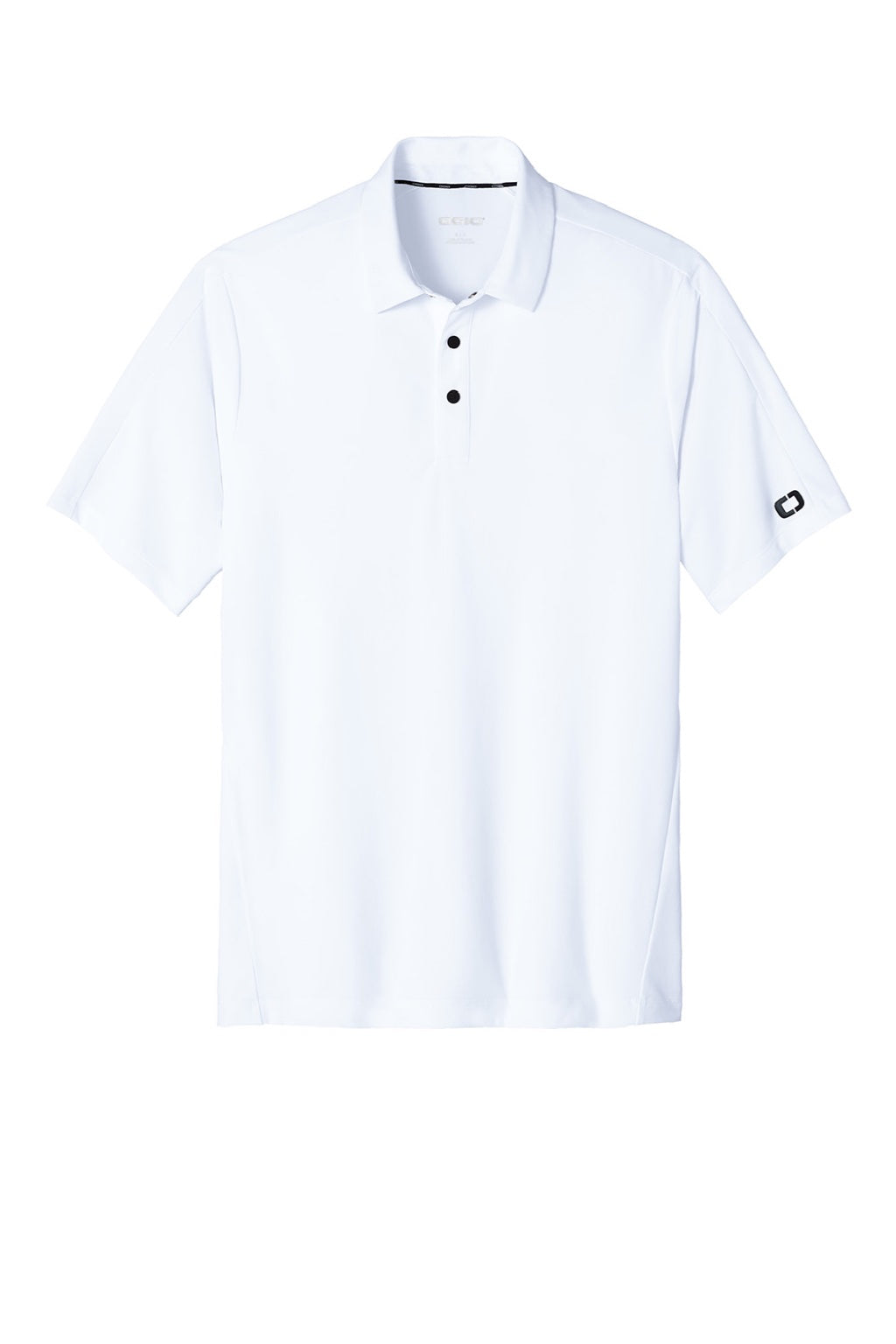 Ogio OG154 Mens Envision Moisture Wicking Short Sleeve Polo Shirt White Flat Front