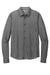 Ogio OG161 Mens Extend Long Sleeve Button Down Shirt w/ Pocket Heather Blacktop Flat Front
