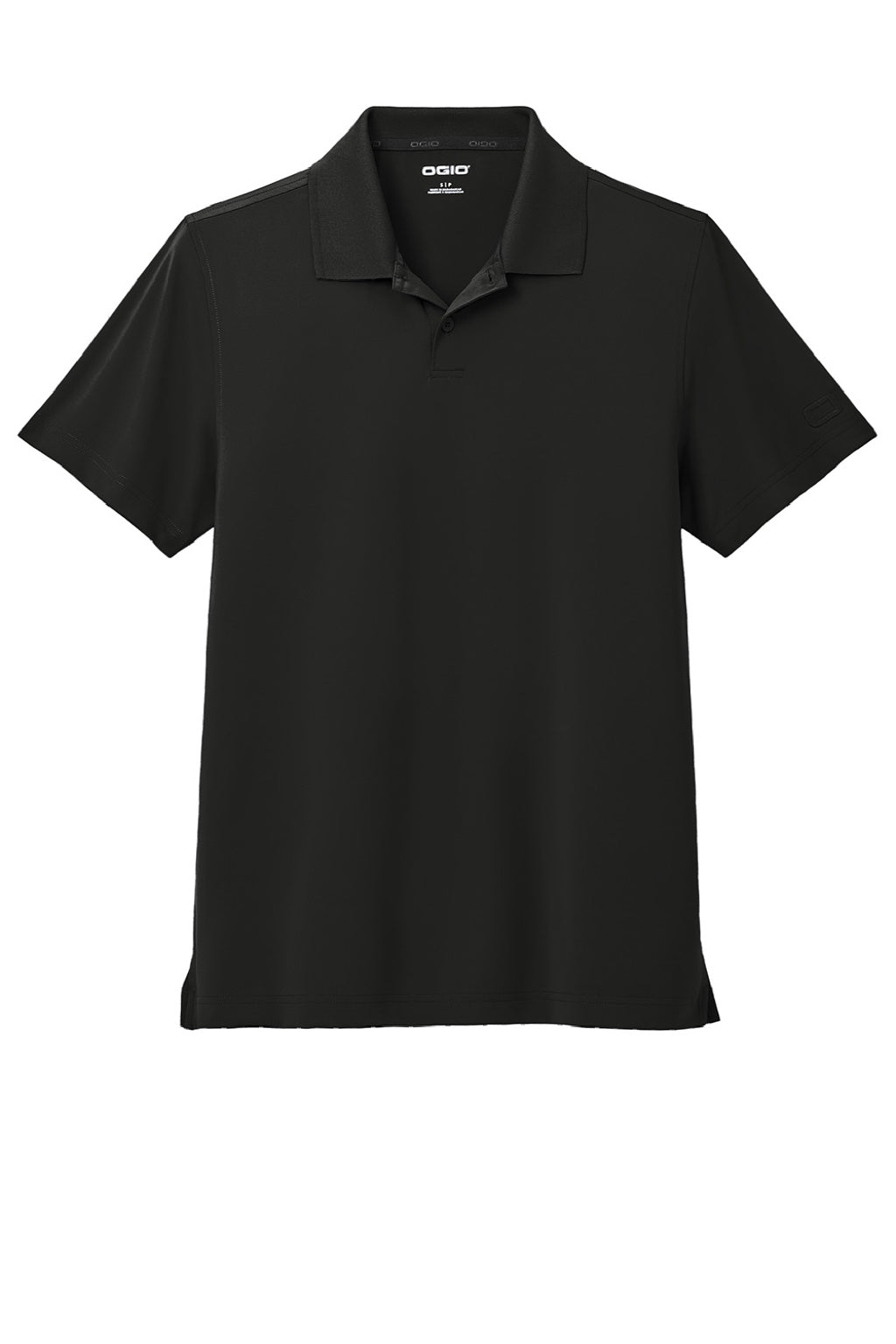 Ogio OG170 Mens Regain Moisture Wicking Short Sleeve Polo Shirt Blacktop Flat Front
