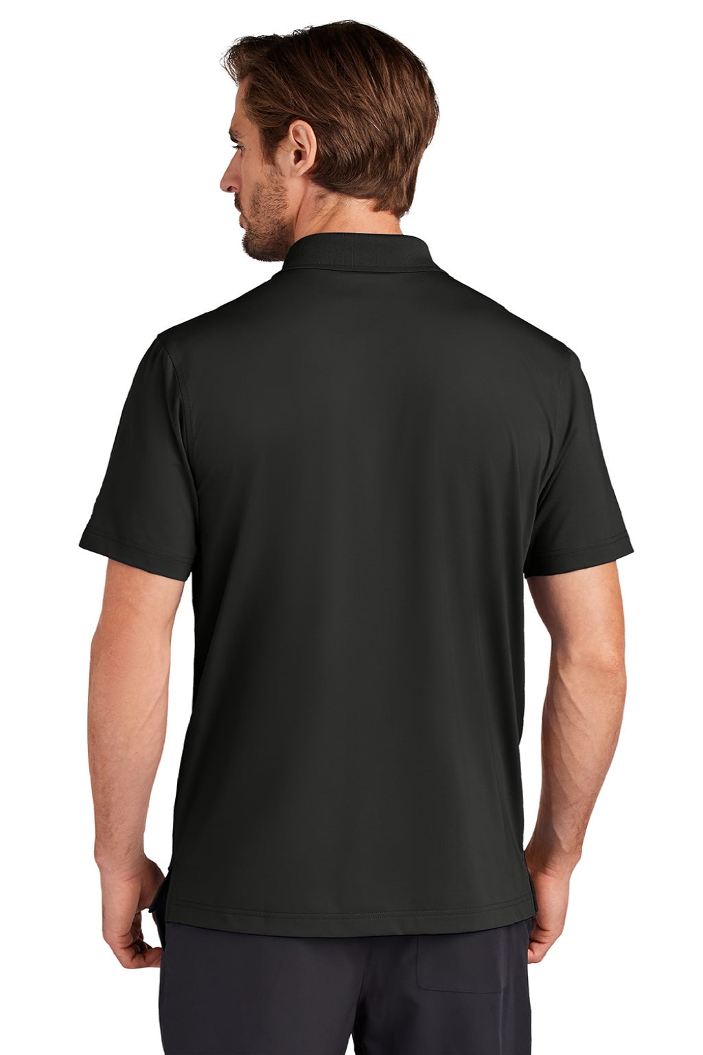 Ogio OG170 Mens Regain Moisture Wicking Short Sleeve Polo Shirt Blacktop Model Back