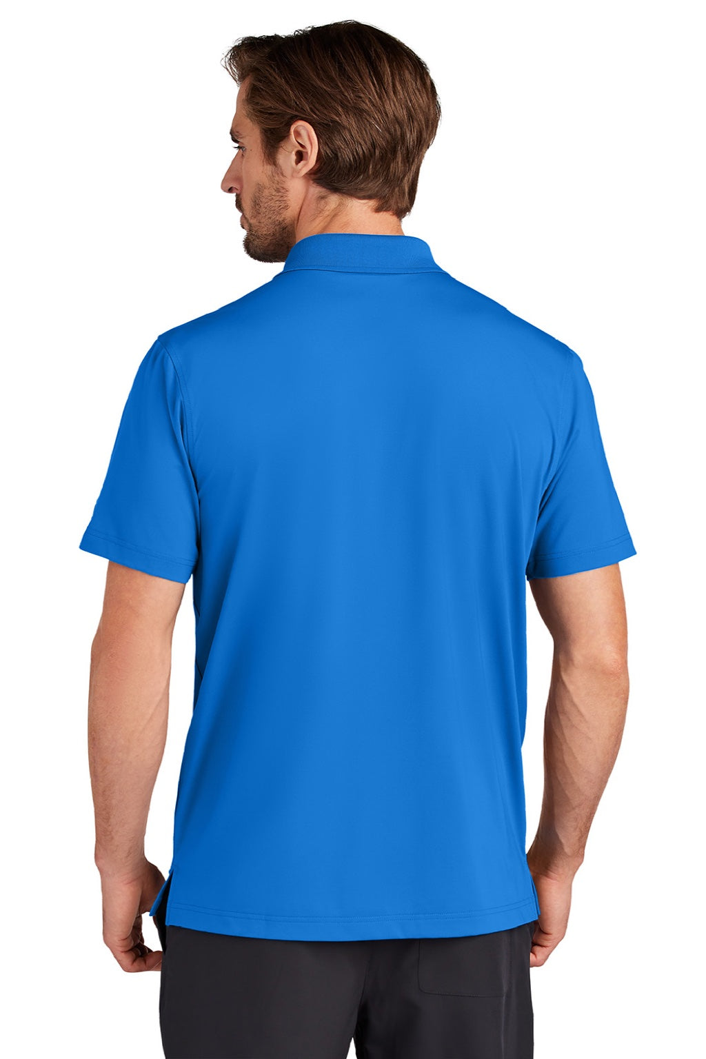 Ogio OG170 Mens Regain Moisture Wicking Short Sleeve Polo Shirt Cobalt Blue Model Back