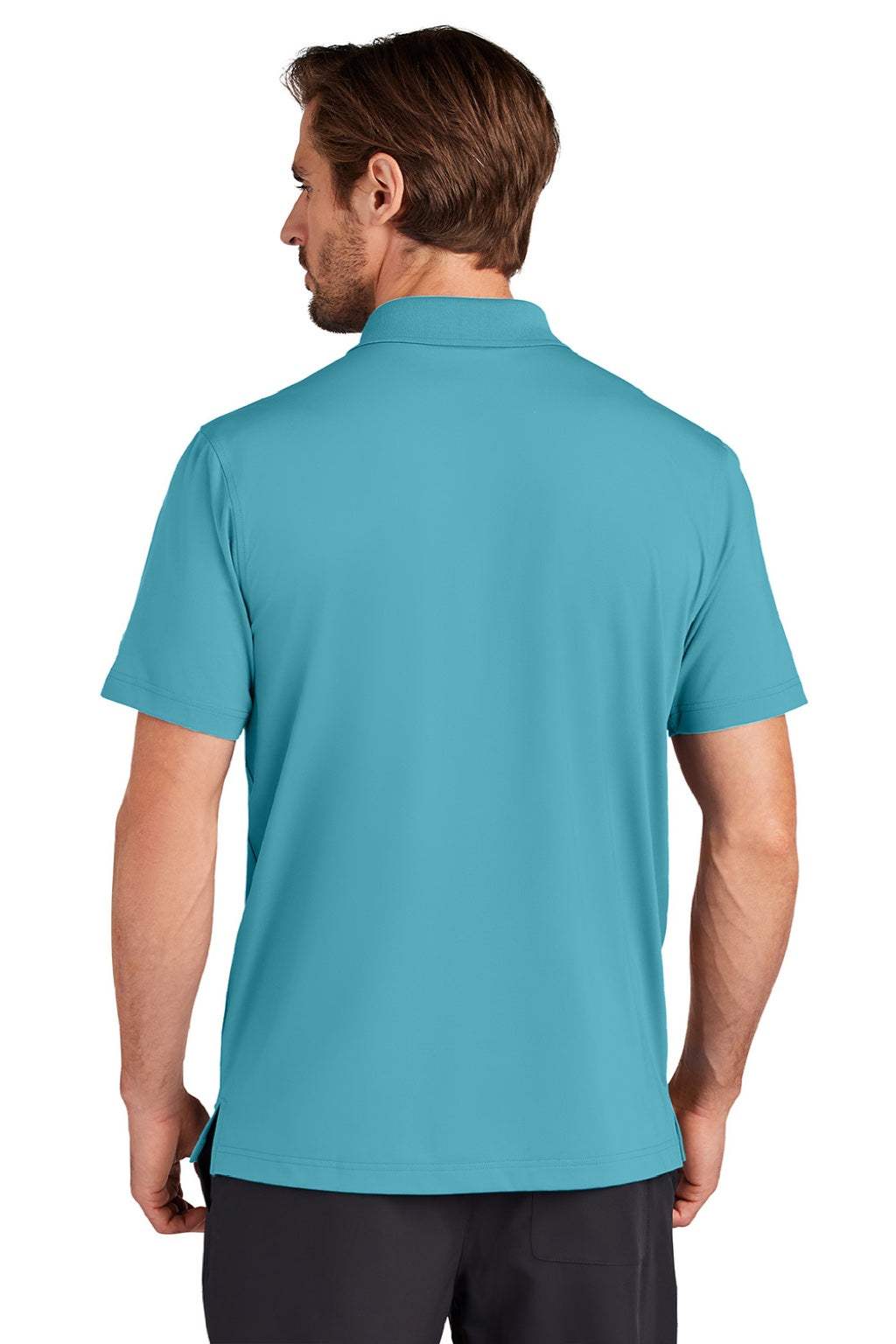 Ogio OG170 Mens Regain Moisture Wicking Short Sleeve Polo Shirt Fusion Blue Model Back