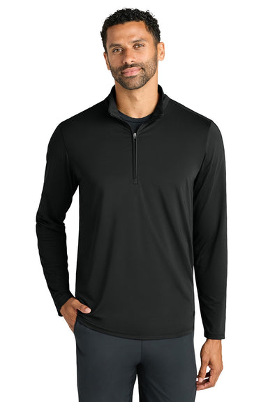 Ogio OG172 Mens Regain 1/4 Zip Sweatshirt Blacktop Model Front