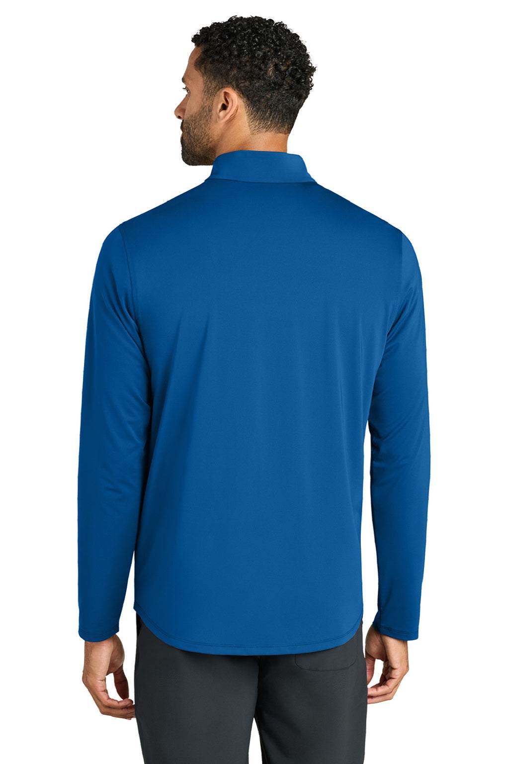 Ogio OG172 Mens Regain 1/4 Zip Sweatshirt Cobalt Blue Model Back