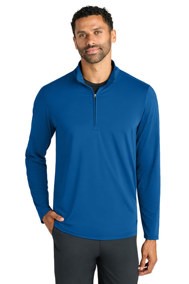 Ogio OG172 Mens Regain 1/4 Zip Sweatshirt Cobalt Blue Model Front
