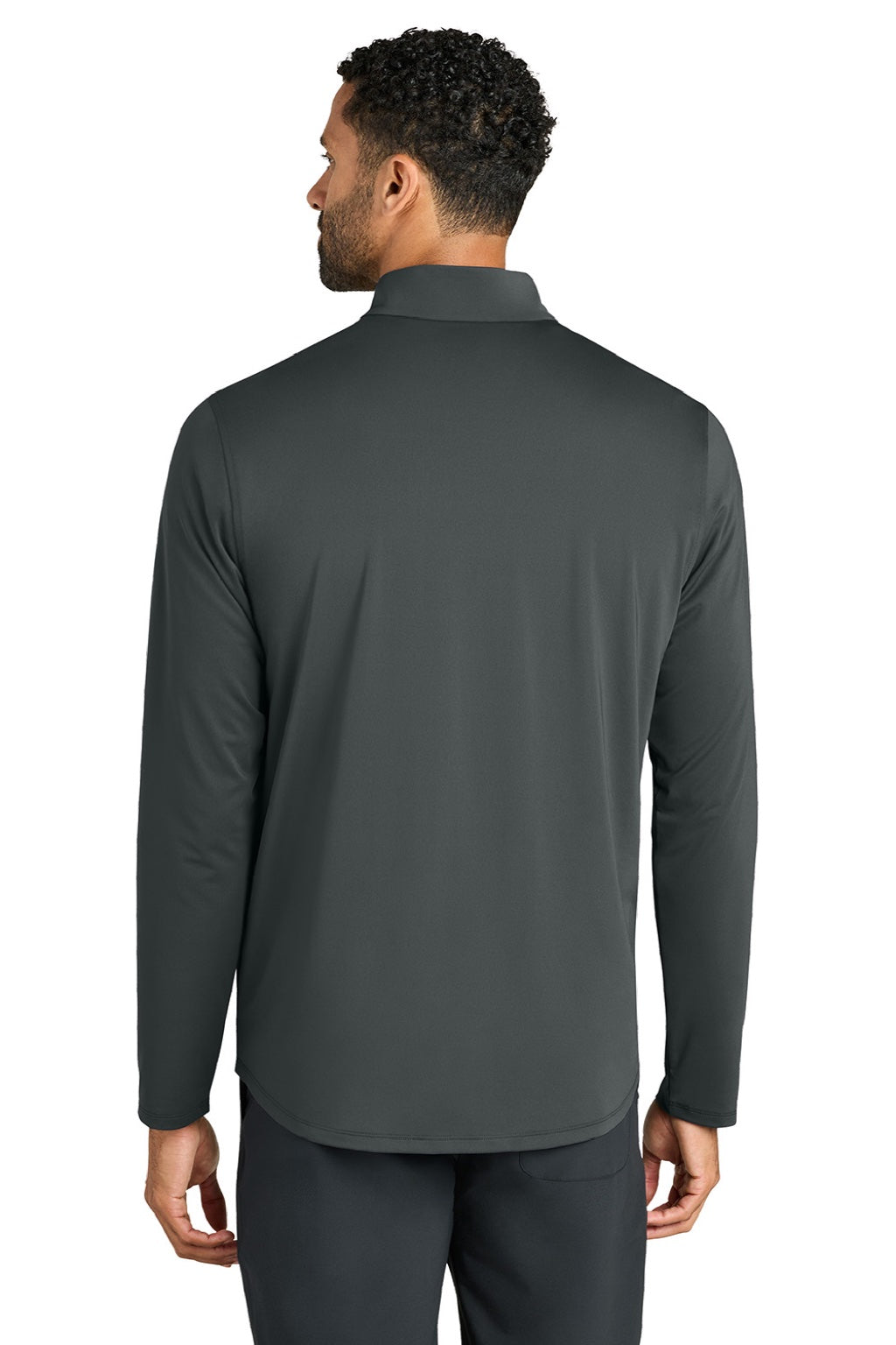 Ogio OG172 Mens Regain 1/4 Zip Sweatshirt Tarmac Grey Model Back