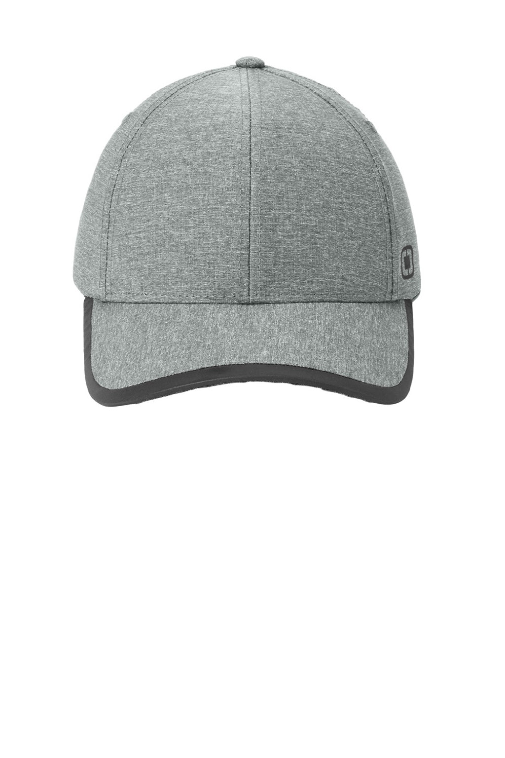 Ogio Hats OG601 Mens Flux Hat Heather Gear Grey Flat Front