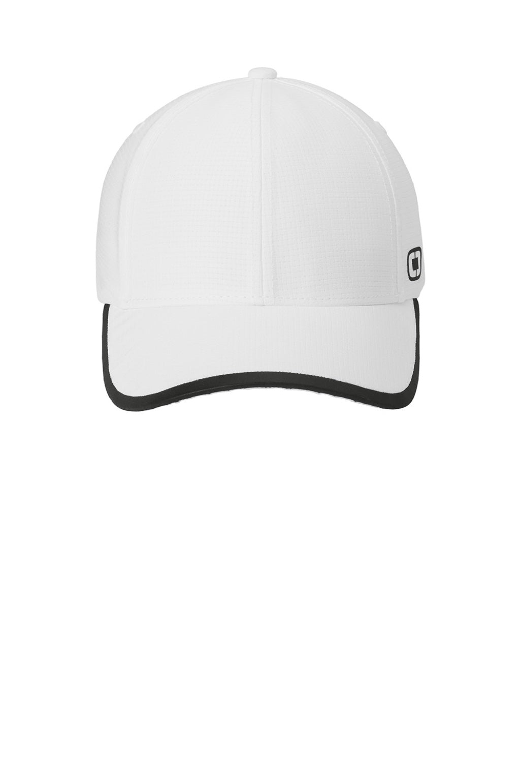 Ogio Hats OG601 Mens Flux Hat White Flat Front