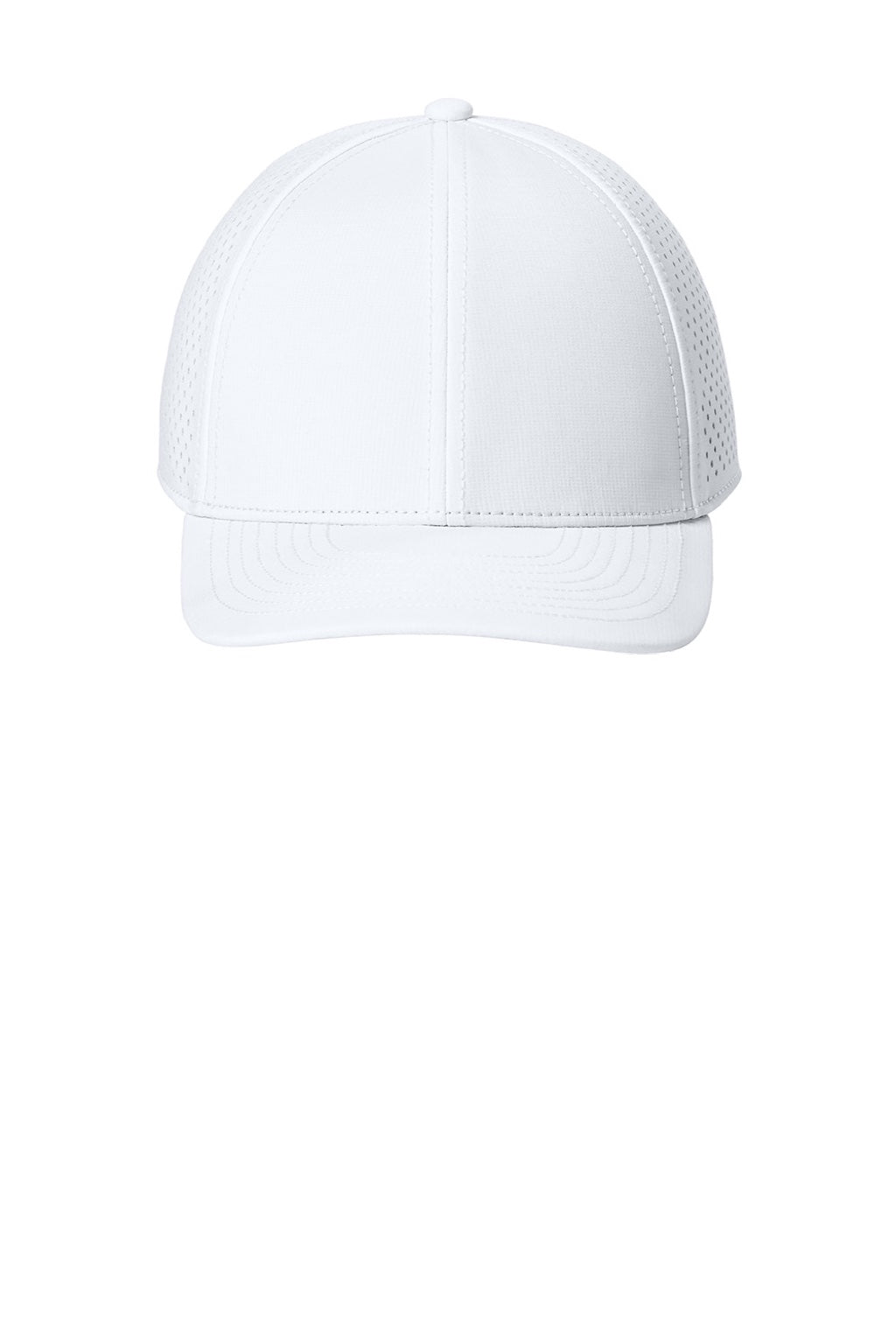 Ogio Hats OG604 Mens Performance Hat White Flat Front
