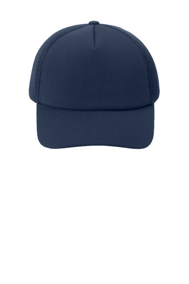 Ogio Hats OG605 Mens Foam Trucker Hat River Navy Blue Flat Front