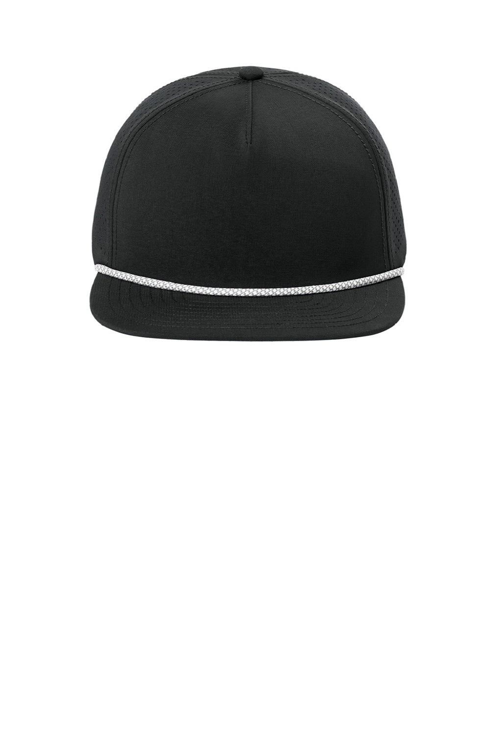 Ogio Hats OG607 Mens Rope Performance Hat Blacktop Flat Front