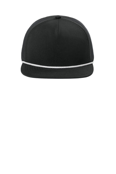 Ogio Hats OG607 Mens Rope Performance Hat Blacktop Flat Front