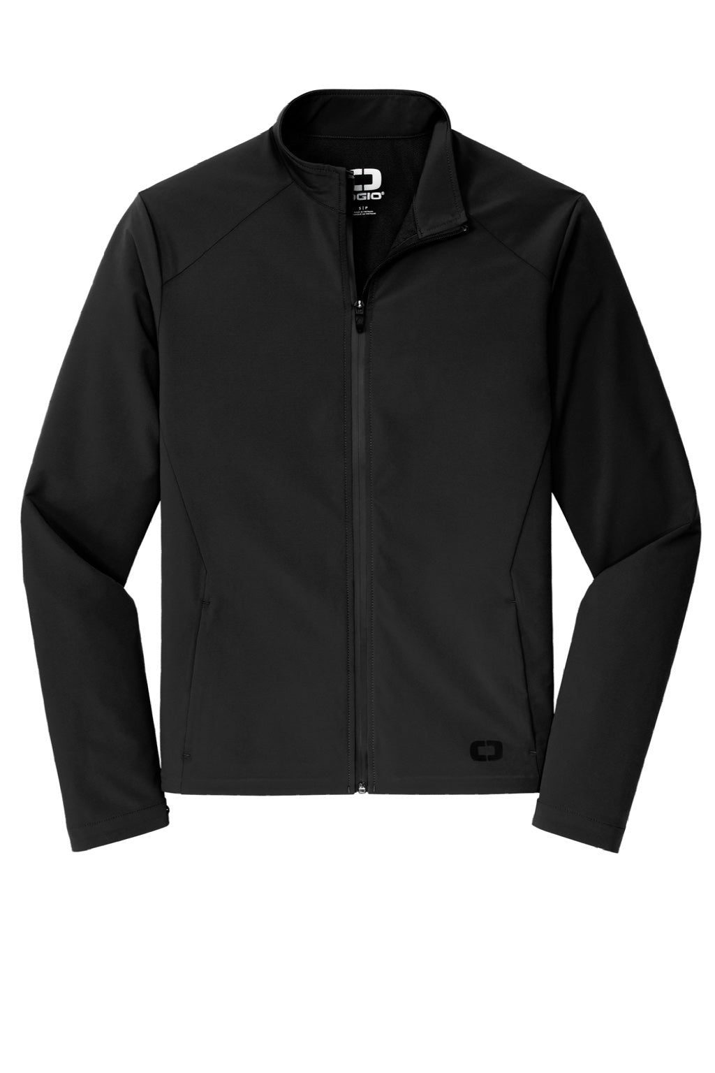 Ogio OG706 Mens Connection Water Resistant Full Zip Jacket Blacktop Flat Front