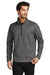 Ogio OG729 Mens Grit Fleece 1/4 Zip Sweatshirt Heather Diesel Grey Model Front