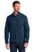 Ogio OG740 Mens Kinetic Full Zip Soft Shell Jacket River Navy Blue Model Front