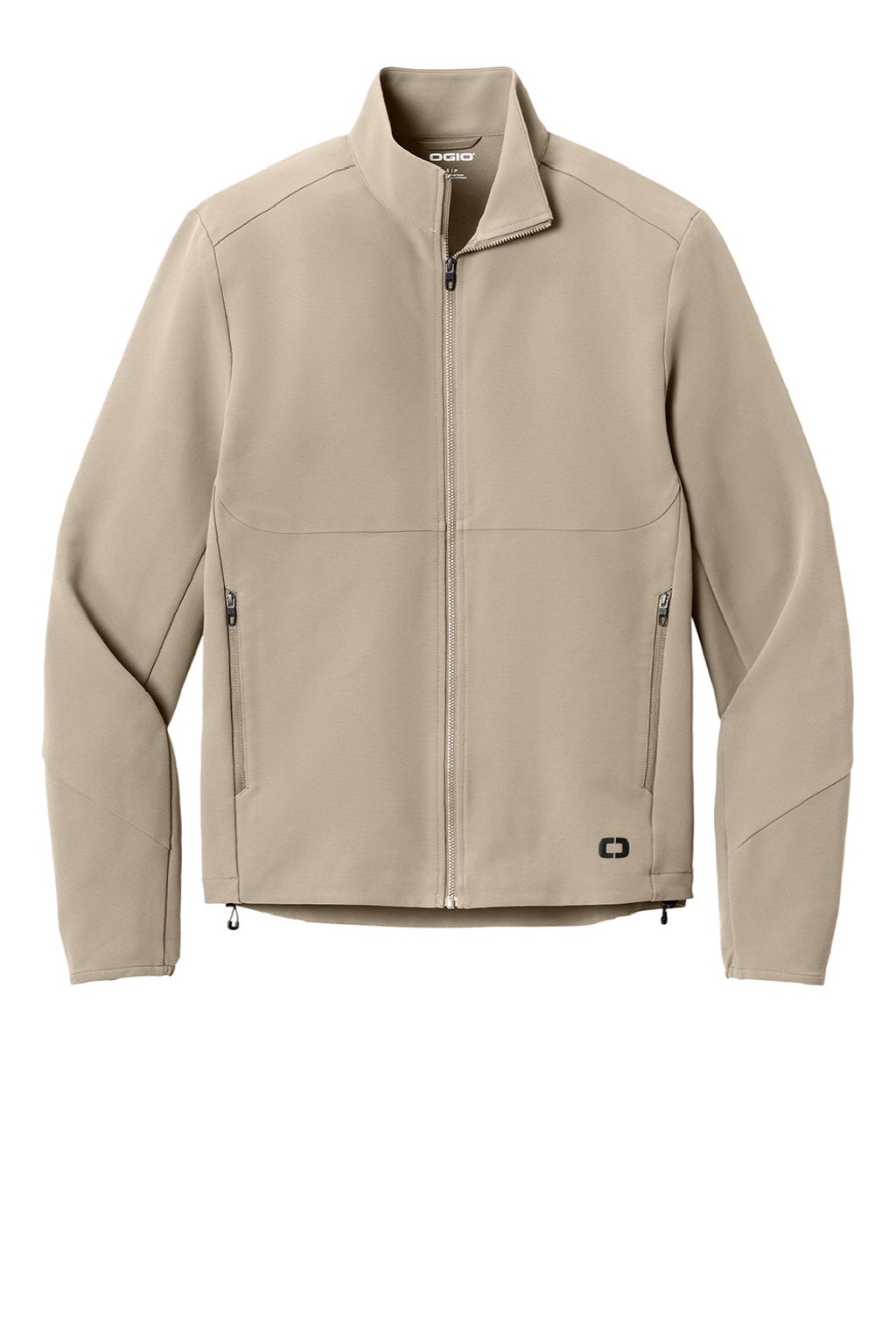 Ogio OG740 Mens Kinetic Full Zip Soft Shell Jacket Sahara Flat Front