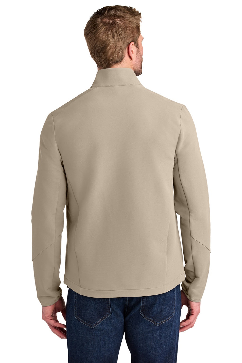 Ogio OG740 Mens Kinetic Full Zip Soft Shell Jacket Sahara Model Back