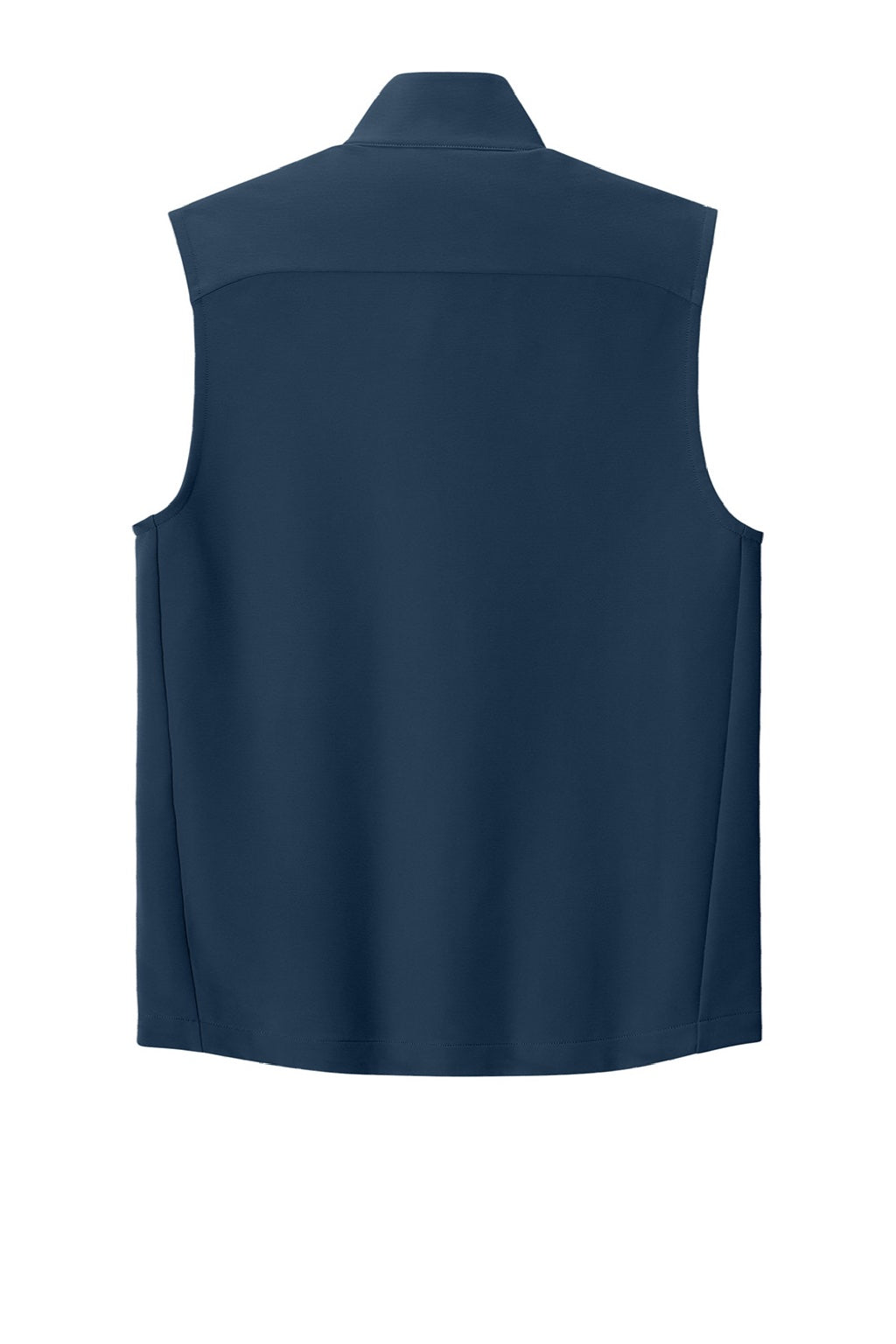 Ogio OG741 Mens Kinetic Full Zip Soft Shell Vest River Navy Blue Flat Back