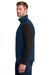 Ogio OG741 Mens Kinetic Full Zip Soft Shell Vest River Navy Blue Model Side