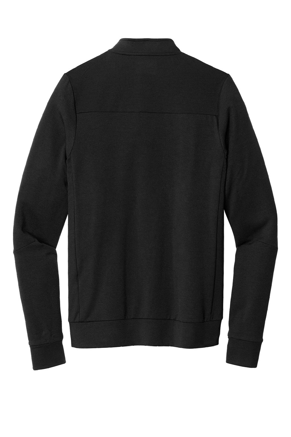 Ogio OG813 Mens Luuma Fleece 1/4 Zip Sweatshirt Blacktop Flat Back