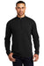 Ogio OG813 Mens Luuma Fleece 1/4 Zip Sweatshirt Blacktop Model Front