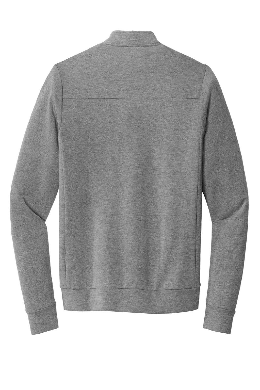 Ogio OG813 Mens Luuma Fleece 1/4 Zip Sweatshirt Heather Petrol Grey Flat Back