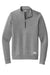 Ogio OG813 Mens Luuma Fleece 1/4 Zip Sweatshirt Heather Petrol Grey Flat Front