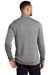 Ogio OG813 Mens Luuma Fleece 1/4 Zip Sweatshirt Heather Petrol Grey Model Back