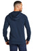 Ogio OG814 Mens Luuma Hooded Sweatshirt Hoodie w/ Pockets River Navy Blue Model Back