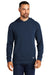 Ogio OG814 Mens Luuma Hooded Sweatshirt Hoodie w/ Pockets River Navy Blue Model Front