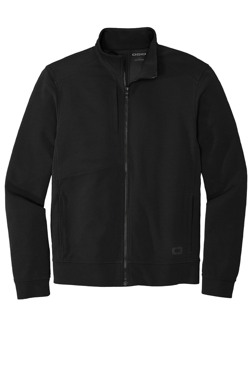 Ogio OG820 Mens Hinge Full Zip Jacket Blacktop Flat Front