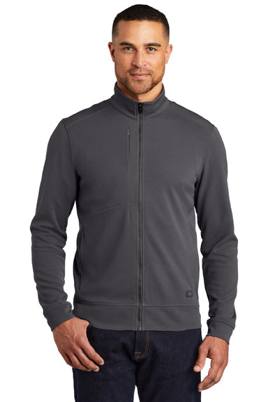 Ogio OG820 Mens Hinge Full Zip Jacket Tarmac Grey Model Front