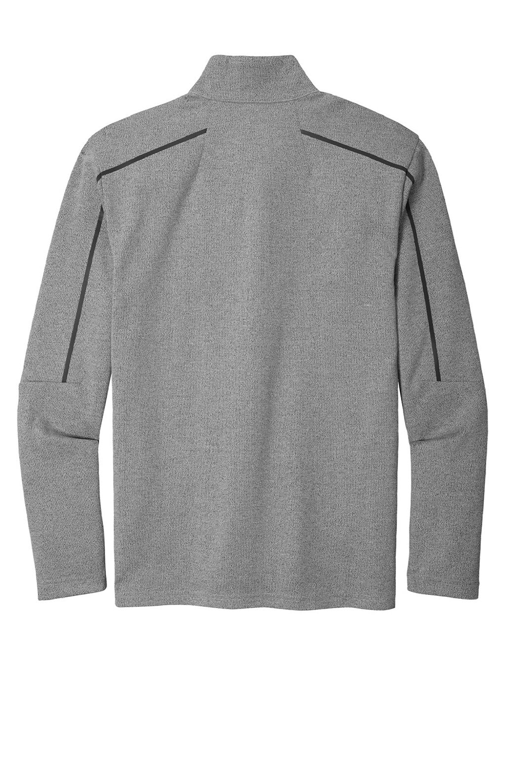 Ogio OG821 Mens Transition Fleece 1/4 Zip Sweatshirt Heather Petrol Grey Flat Back