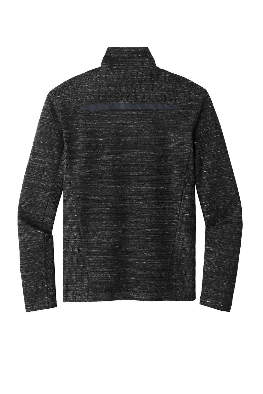 Ogio OG823 Mens Flux 1/4 Zip Sweatshirt w/ Pockets Heather Blacktop Flat Back