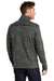 Ogio OG823 Mens Flux 1/4 Zip Sweatshirt w/ Pockets Heather Tarmac Grey Model Back