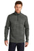 Ogio OG823 Mens Flux 1/4 Zip Sweatshirt w/ Pockets Heather Tarmac Grey Model Front