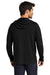 Ogio OG826 Mens Luuma Flex Hooded Long Sleeve Henley Blacktop Model Back