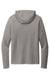Ogio OG826 Mens Luuma Flex Hooded Long Sleeve Henley Heather Petrol Grey Flat Back