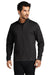 Ogio OG850 Mens Bolt Full Zip Sweatshirt w/ Pockets Blacktop Model Front