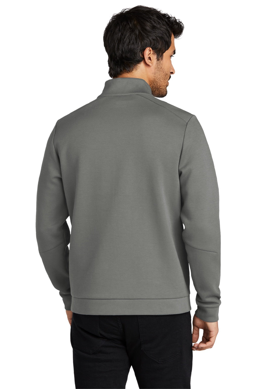 Ogio OG850 Mens Bolt Full Zip Sweatshirt w/ Pockets Turbo Grey Model Back