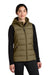 Outdoor Research OR322218 Womens Coldsnap Down Filled Full Zip Hooded Vest Loden Model Front