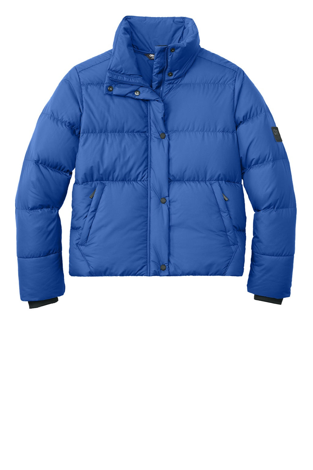 Outdoor Research OR322225 Womens Coldsnap Down Filled Full Zip Jacket Galaxy Blue Flat Front