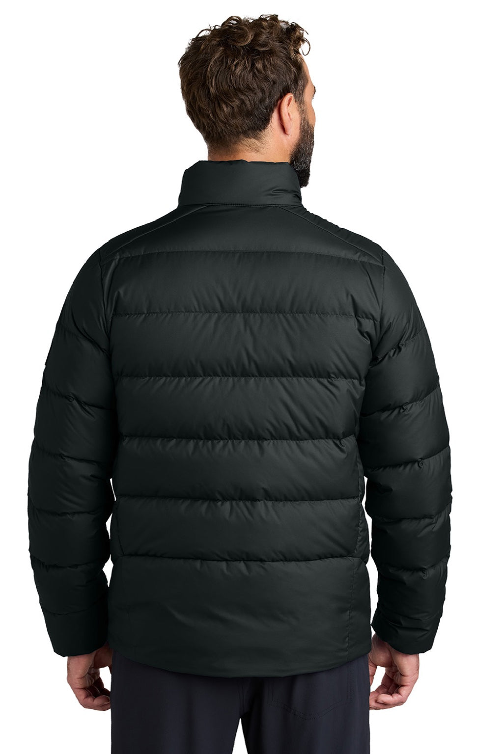 Outdoor Research OR322226 Mens Coldsnap Down Filled Full Zip Jacket Black Model Back