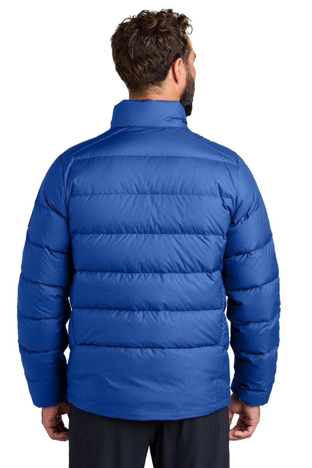 Outdoor Research OR322226 Mens Coldsnap Down Filled Full Zip Jacket Galaxy Blue Model Back