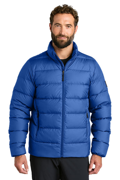 Outdoor Research OR322226 Mens Coldsnap Down Filled Full Zip Jacket Galaxy Blue Model Front