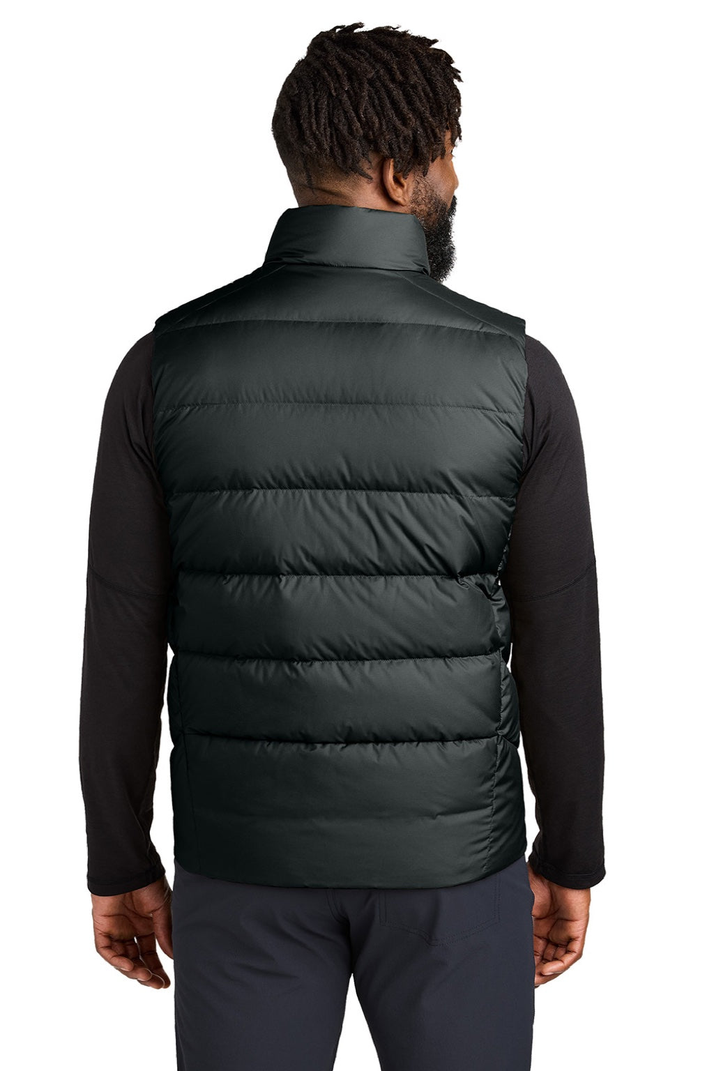 Outdoor Research OR322227 Mens Coldsnap Down Filled Full Zip Hooded Vest Black Model Back