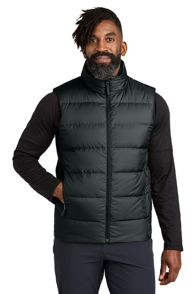 Outdoor Research OR322227 Mens Coldsnap Down Filled Full Zip Hooded Vest Black Model Front