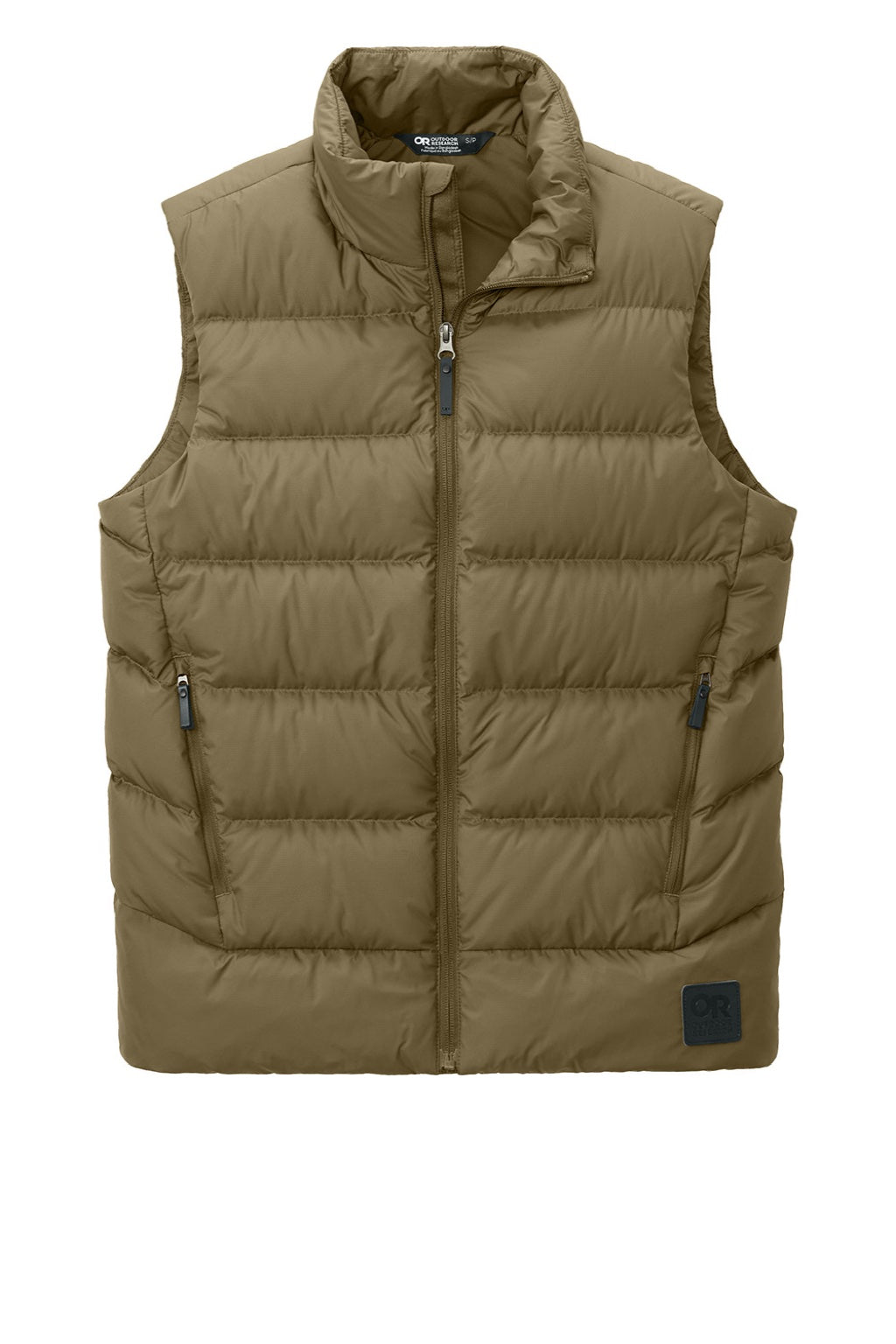 Outdoor Research OR322227 Mens Coldsnap Down Filled Full Zip Hooded Vest Loden Flat Front